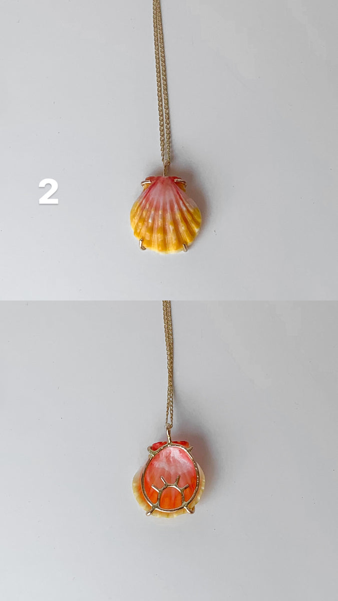 Golden Sunrise Small Shell necklace – [ki-ele]