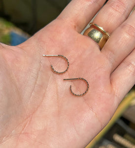 gold hoop earrings