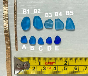 Cornflower Blue Sea Glass Ring
