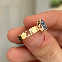 Load image into Gallery viewer, size 6.5 sea pottery ring *thick band*
