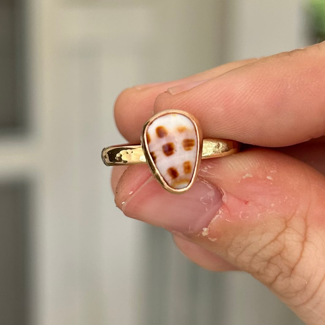 size 7.25 hebrew cone ring