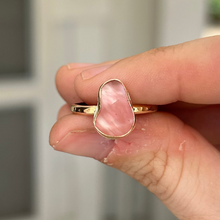 Load image into Gallery viewer, size 8 pink sea glass ring
