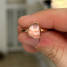 Load image into Gallery viewer, size 6 pink sea glass ring
