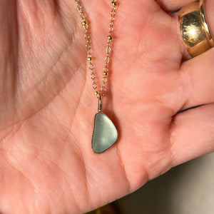 turquoise sea glass necklace