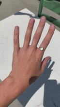 Load and play video in Gallery viewer, gold sea glass ring (size 7)
