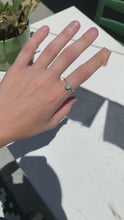 Load and play video in Gallery viewer, silver opal ring (size 7)
