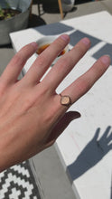 Load and play video in Gallery viewer, gold sea glass ring (size 7)
