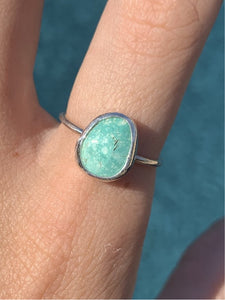 silver turq ring (size 7)