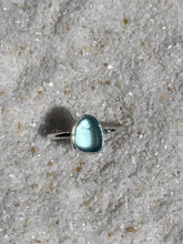 Load image into Gallery viewer, aqua sea glass ring (size 7)
