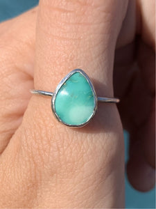 silver turq ring (size 9)