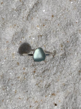 Load image into Gallery viewer, aqua sea glass ring (size 8)
