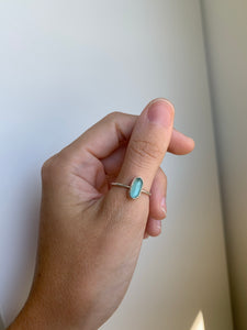 silver sea glass ring (size 8.5)