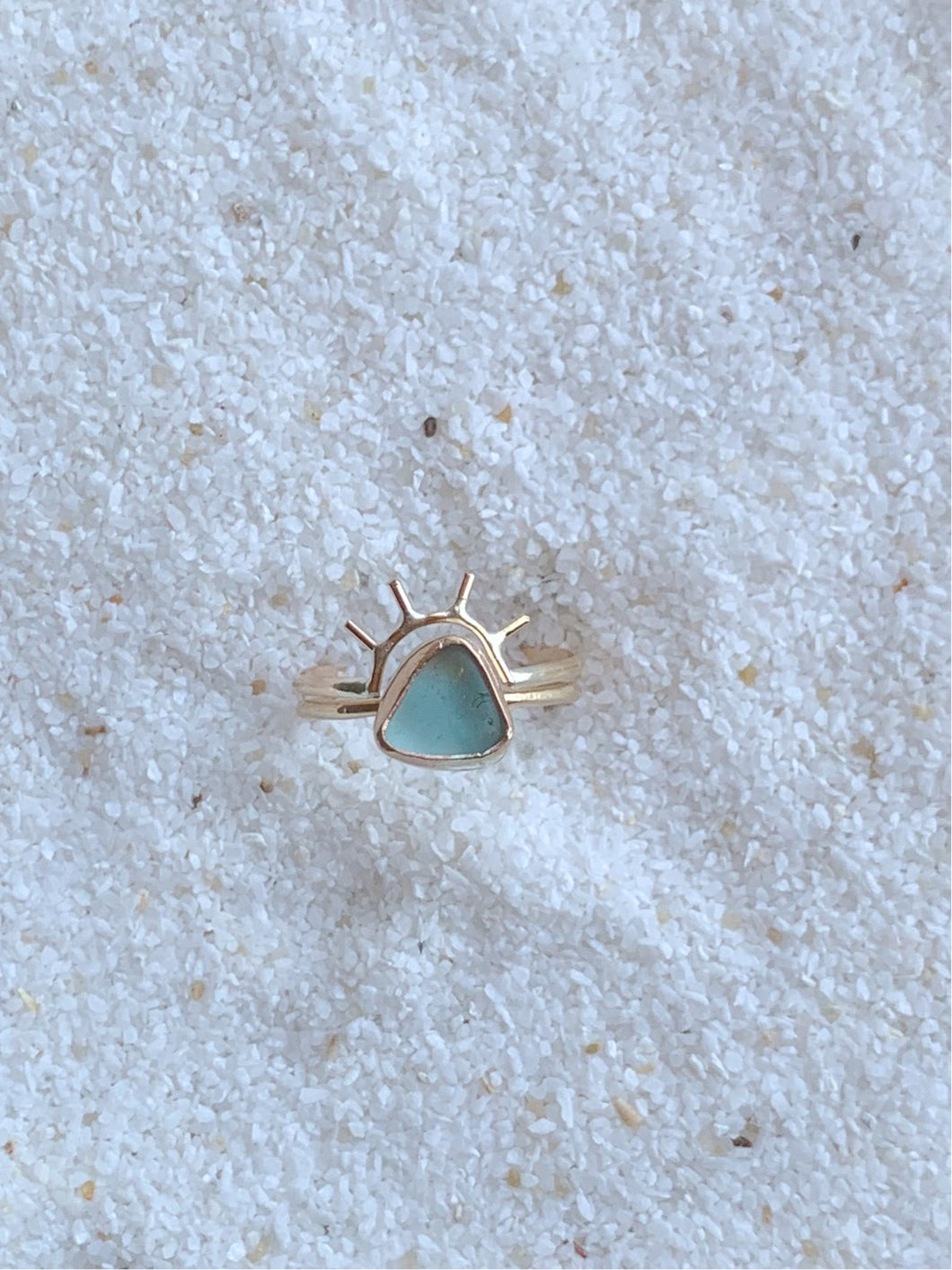 sea glass + sun halo set (size 7)