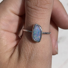 Load image into Gallery viewer, silver opal (size 8)
