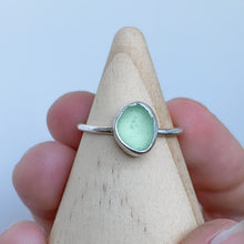 Load image into Gallery viewer, lime sea glass ring
