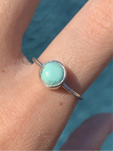 silver turq ring (size 8)